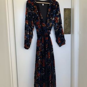 Anthropologie HUTCH Deirdre long sleeve wrap dress